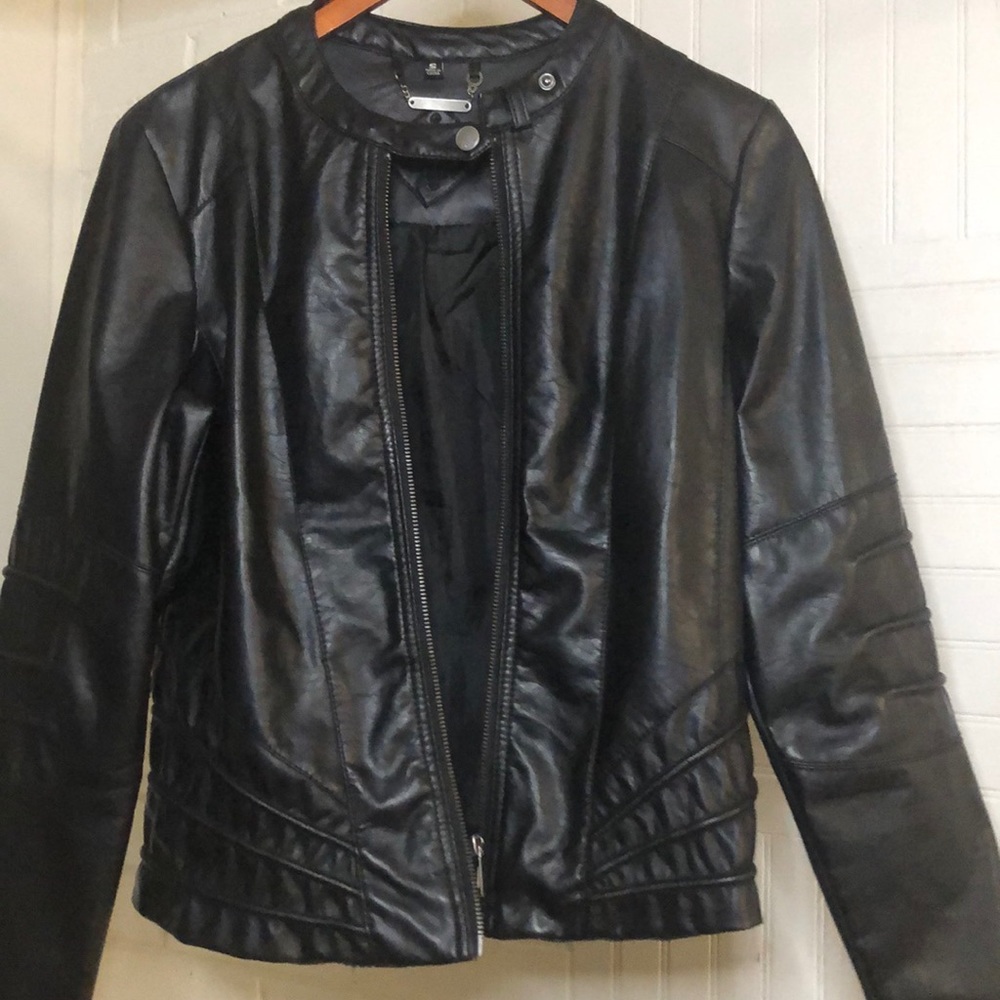 Faux leather jacket